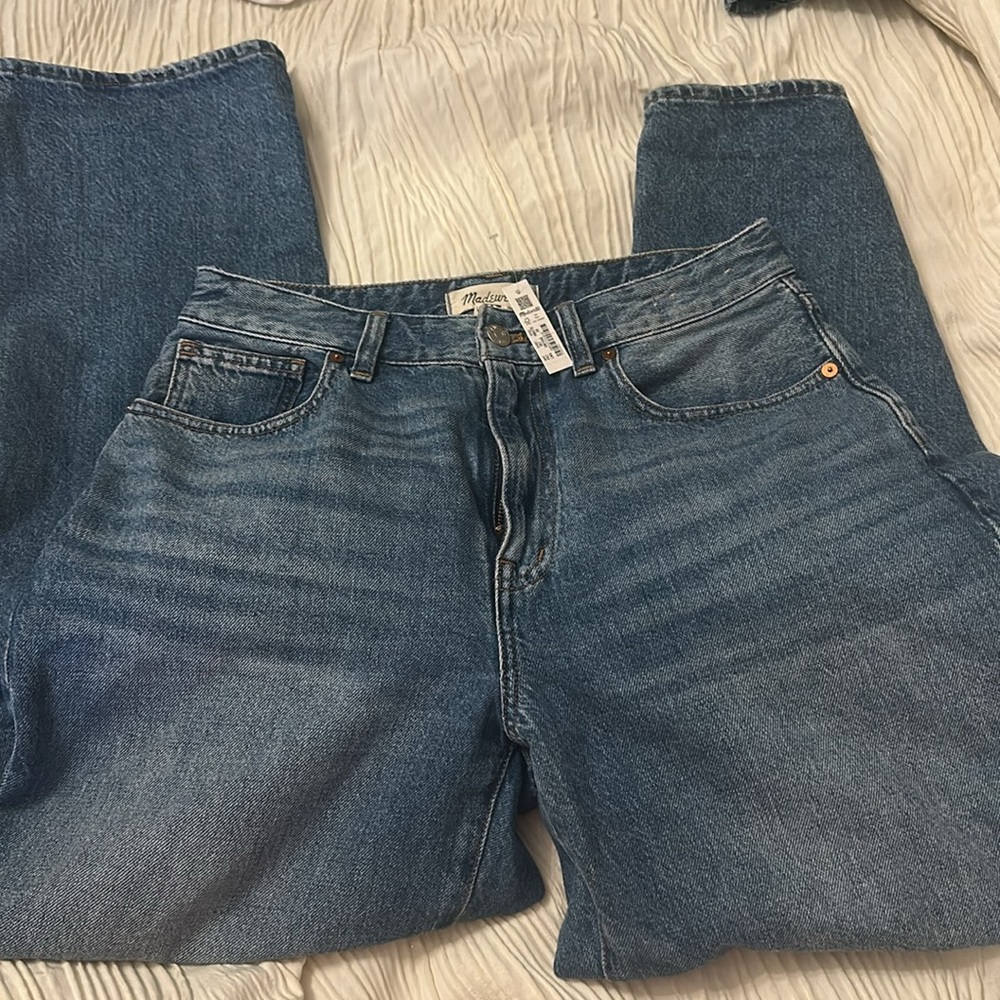 Madewell Curvy Baggy Straight Jeans in Letica Wash - Picture 5 of 6